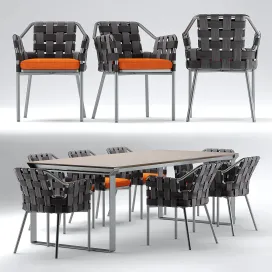 Varaschin obi chair Natuzzi table